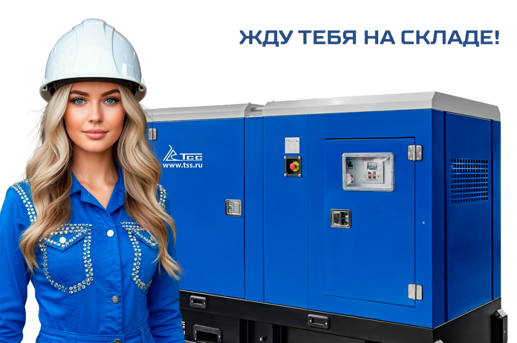 Дизельный генератор ТСС АД-50C-Т400-1РКМ15 в шумозащитном кожухе 054675